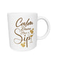 CALM DOWN & SIP COFFEE MUG