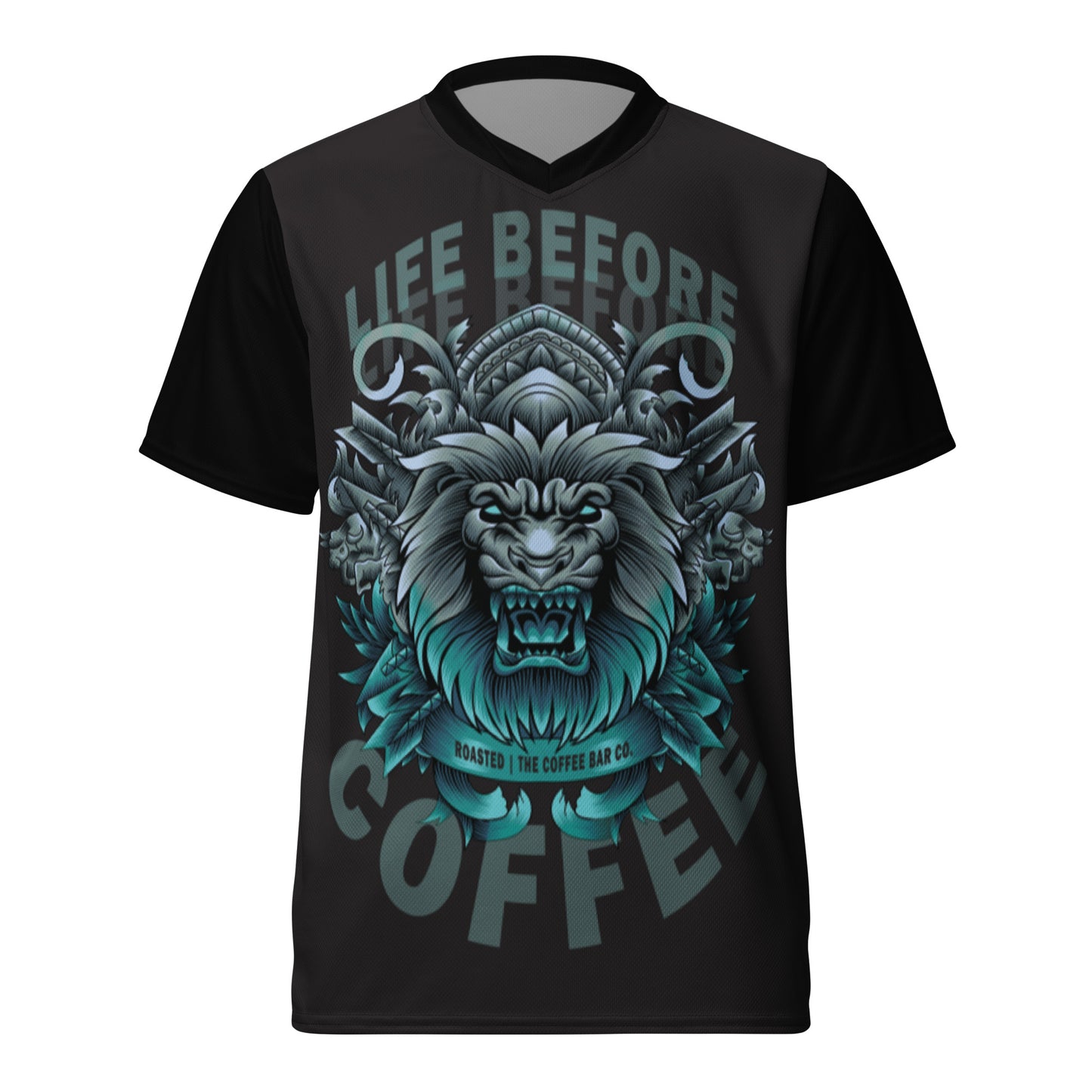 LIFE BEFORE COFFEE JERSEY T-SHIRT