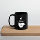 BLACK LIBRA ZODIAC COFFEE MUG