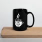 BLACK LIBRA ZODIAC COFFEE MUG