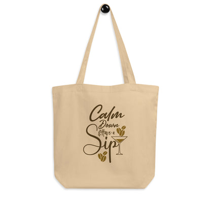 ORGANIC CALM DOWN & SIP TOTE BAG