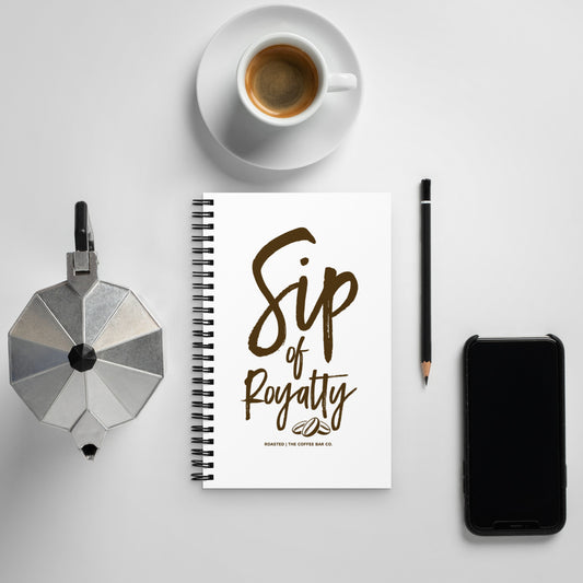 SIP OF ROYALTY SPIRAL NOTEBOOK