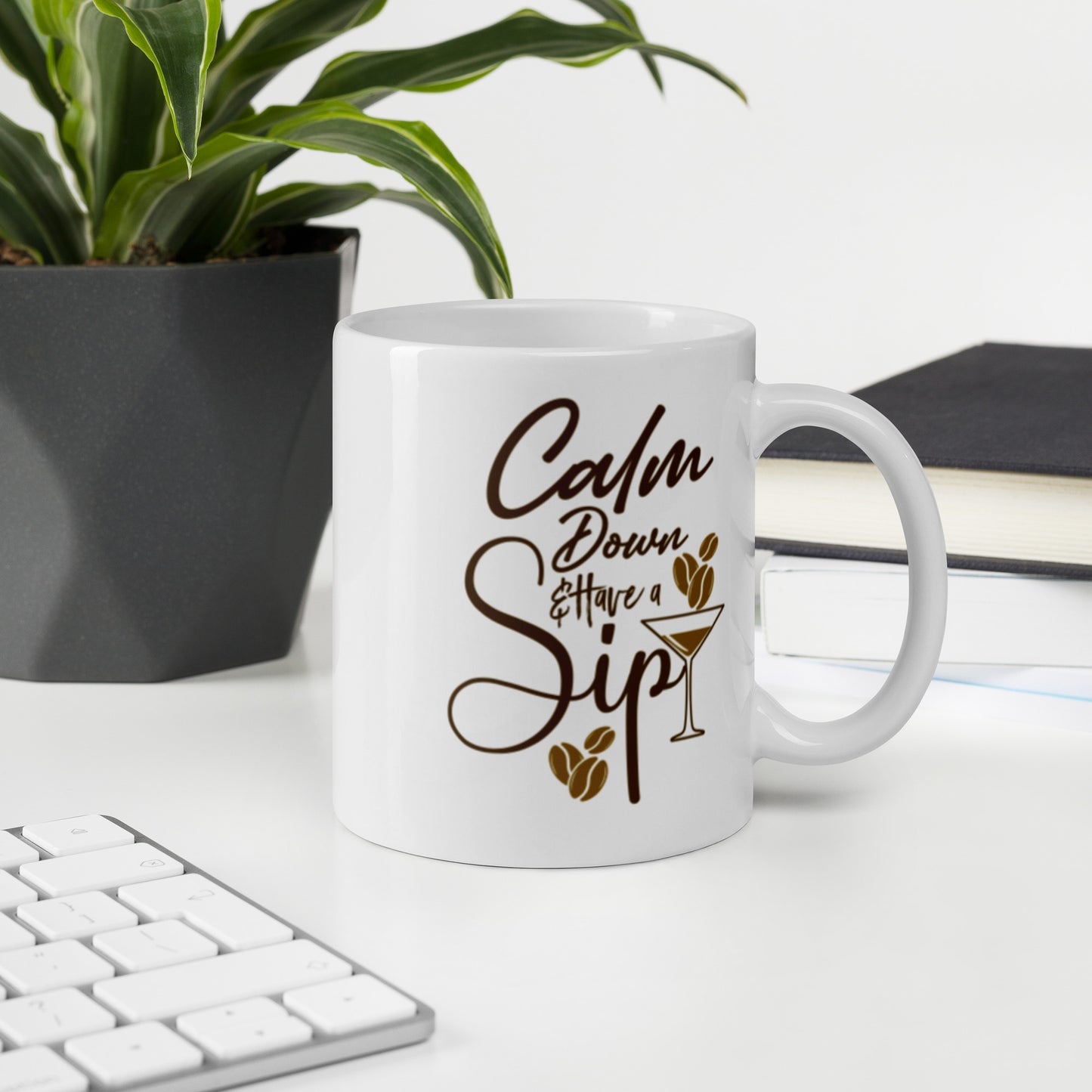 CALM DOWN & SIP COFFEE MUG