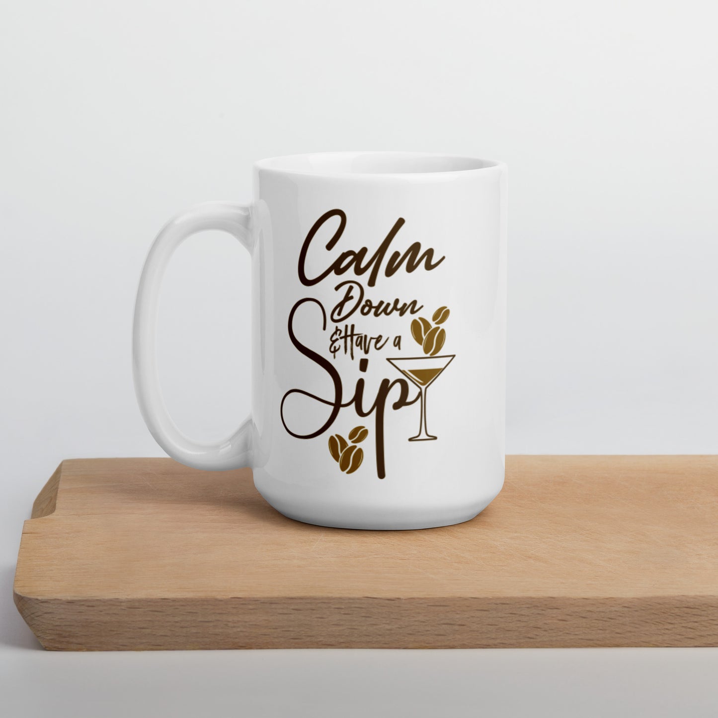 CALM DOWN & SIP COFFEE MUG